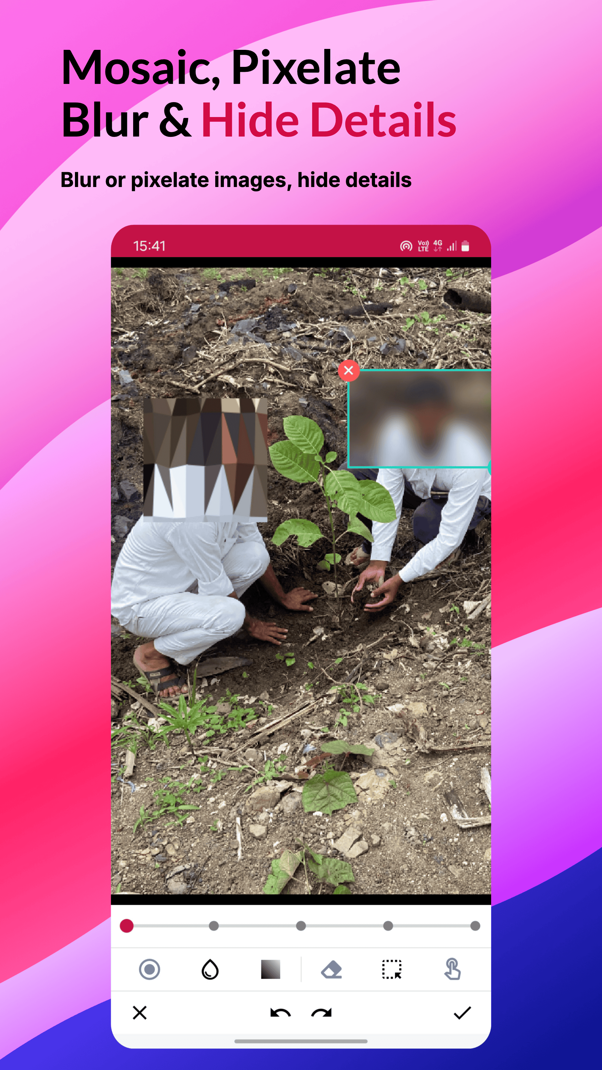 Blur Image Sections